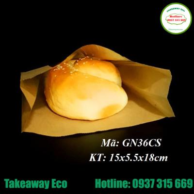 Túi đựng bánh Hamburger có cửa sổ
