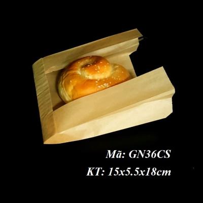 Túi đựng bánh Hamburger có cửa sổ